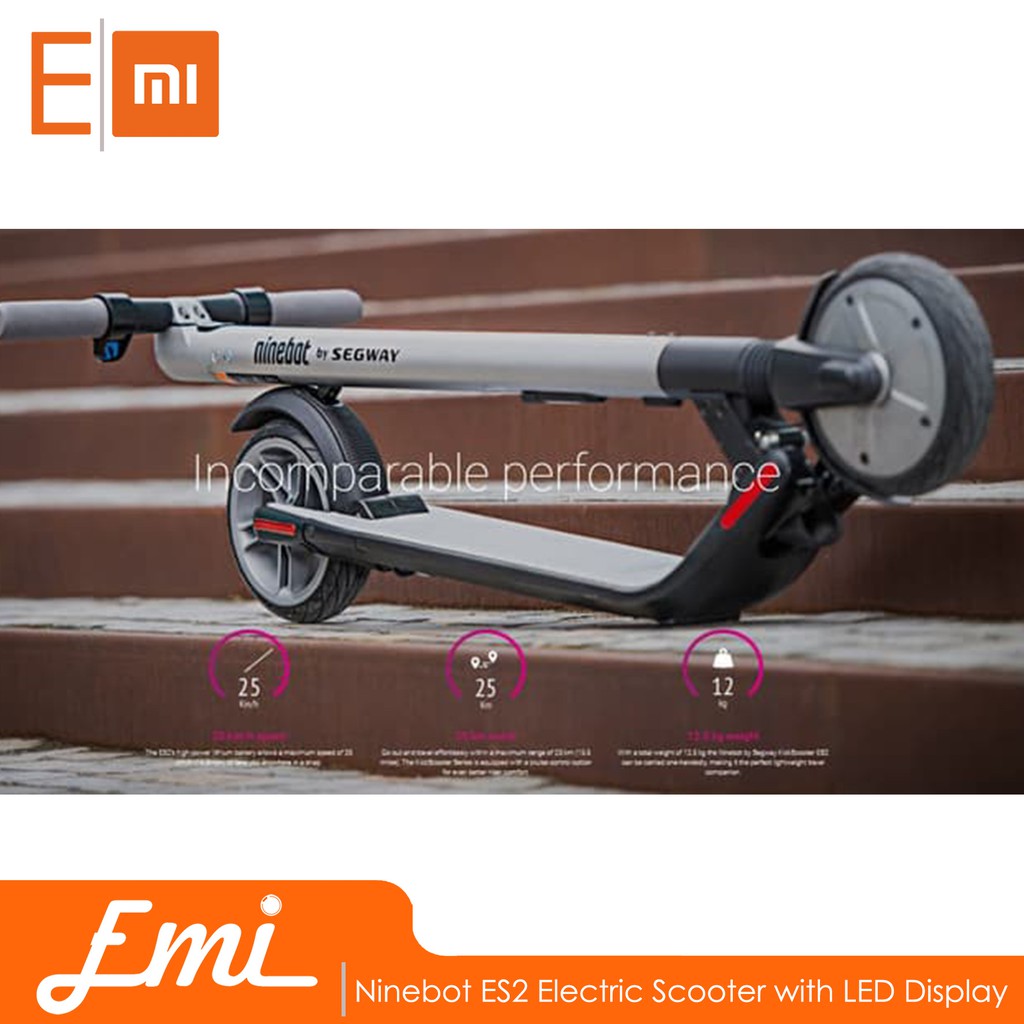 Ninebot ES2 Electric Scooter with LED Display By EMI