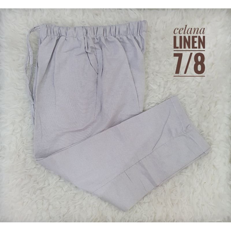 Celana Santai 7/8 Celana Santai Linen Celana 7/8 Celana Jegging 7/8