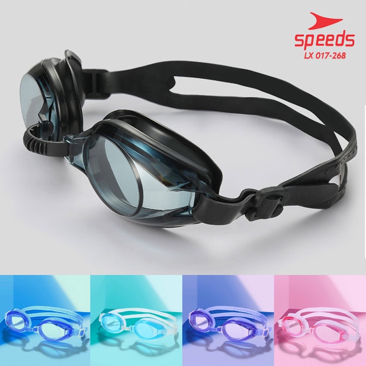 SPEEDS Kacamata Renang Dewasa Anti Fog & UV Protection Swimming Goggles 017-268