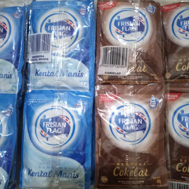 

Susu Kental Manis Frisian Flag Renceng Isi 6 Sachet Cokelat, Putih, Strawberry