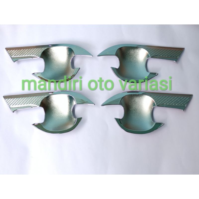 Outer mangkok pintu mobil Calya Sigra outer handle chrome variasi eksterior mobil