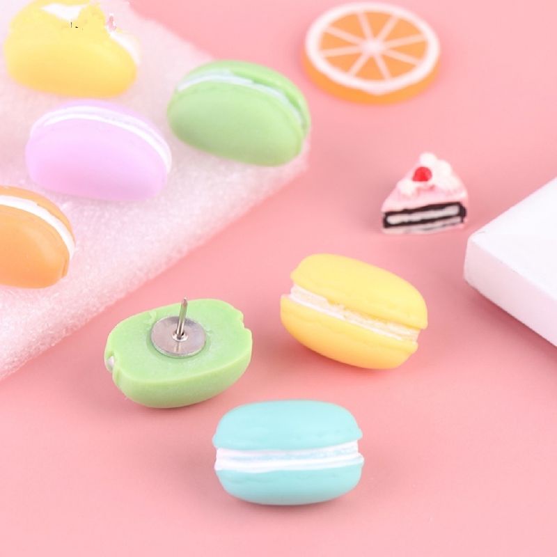 

Push Pin Paku Tekan Set (3pcs) Bentuk Macaron Lucu Unik Simple Praktis Decor Stationery Serbaguna