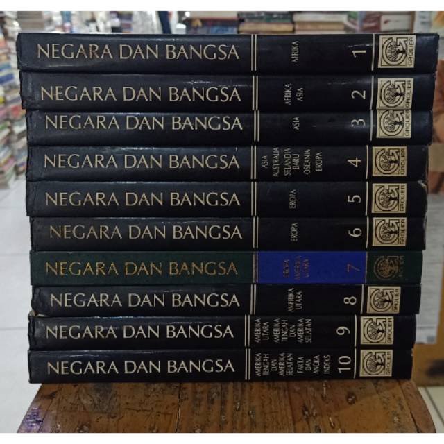 Ensiklopedia Negara dan Bangsa 1 Set Lengkap Jilid 1-10 Index