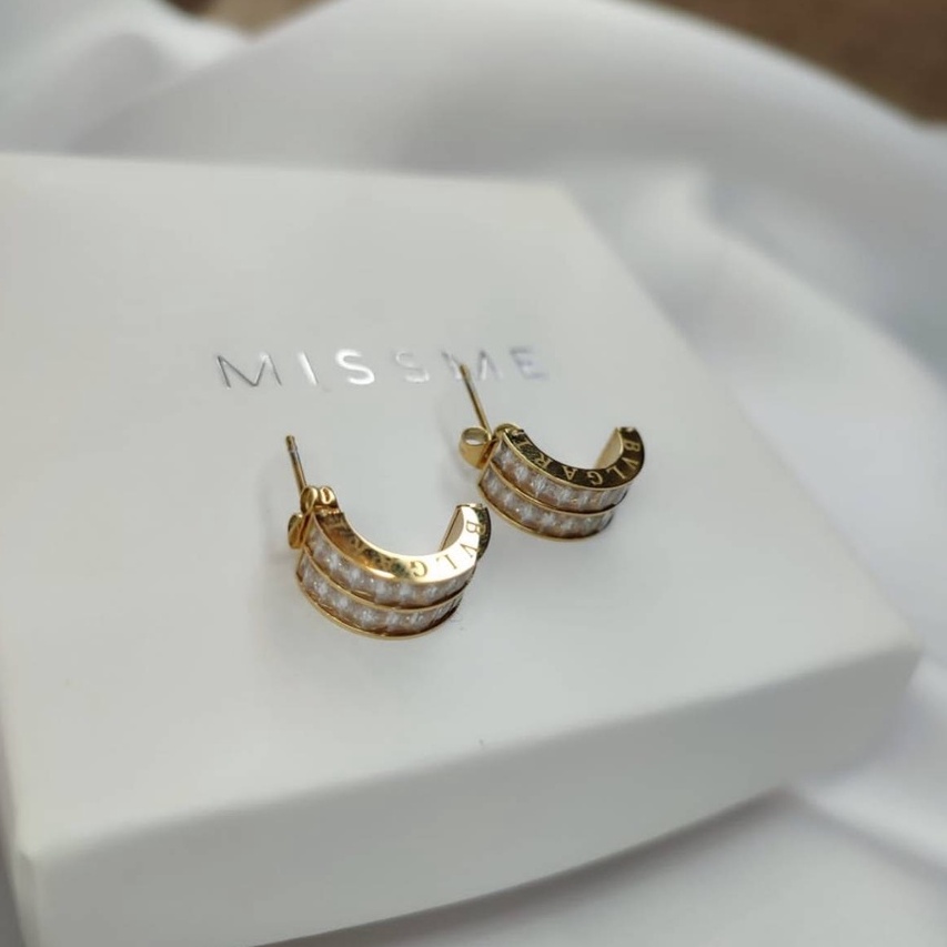 anting giwang mewah elegant anti karat mirip emas asli