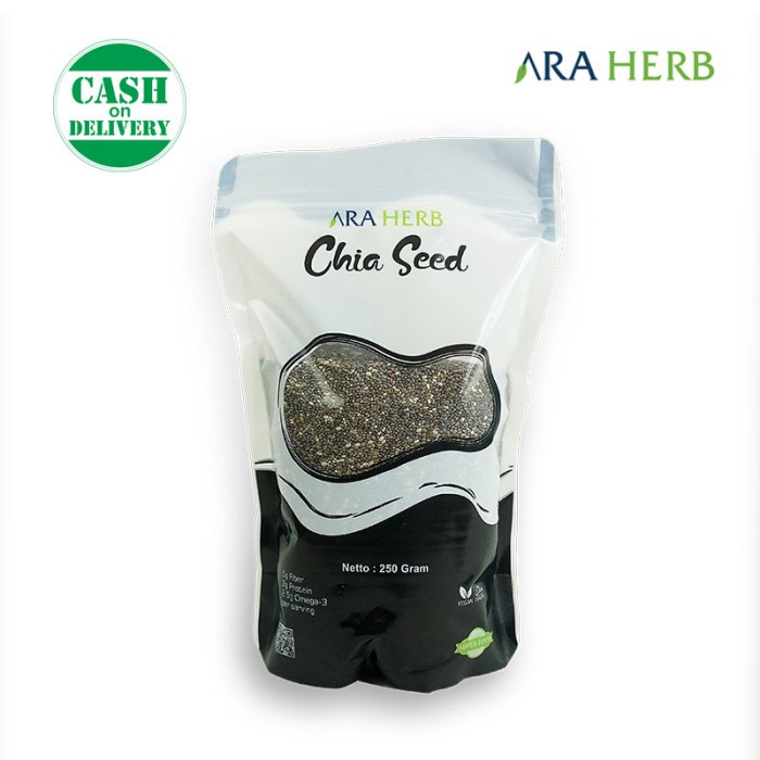 

Q12Sa Organic Black Chia Seed Mexico 250Gr Original Product Ara Herb D51qs448