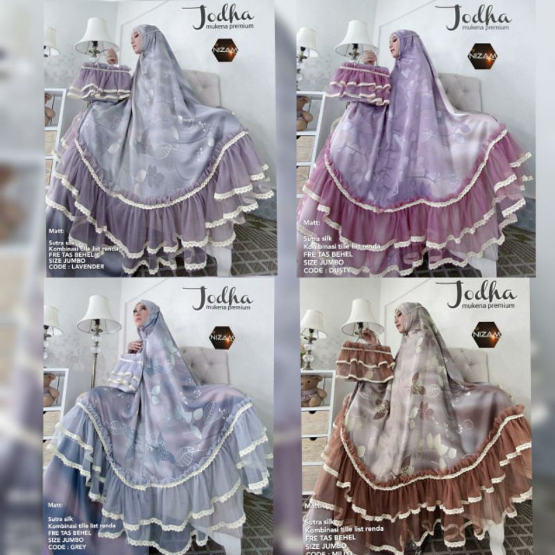 mukena mewah premium mukena jodha