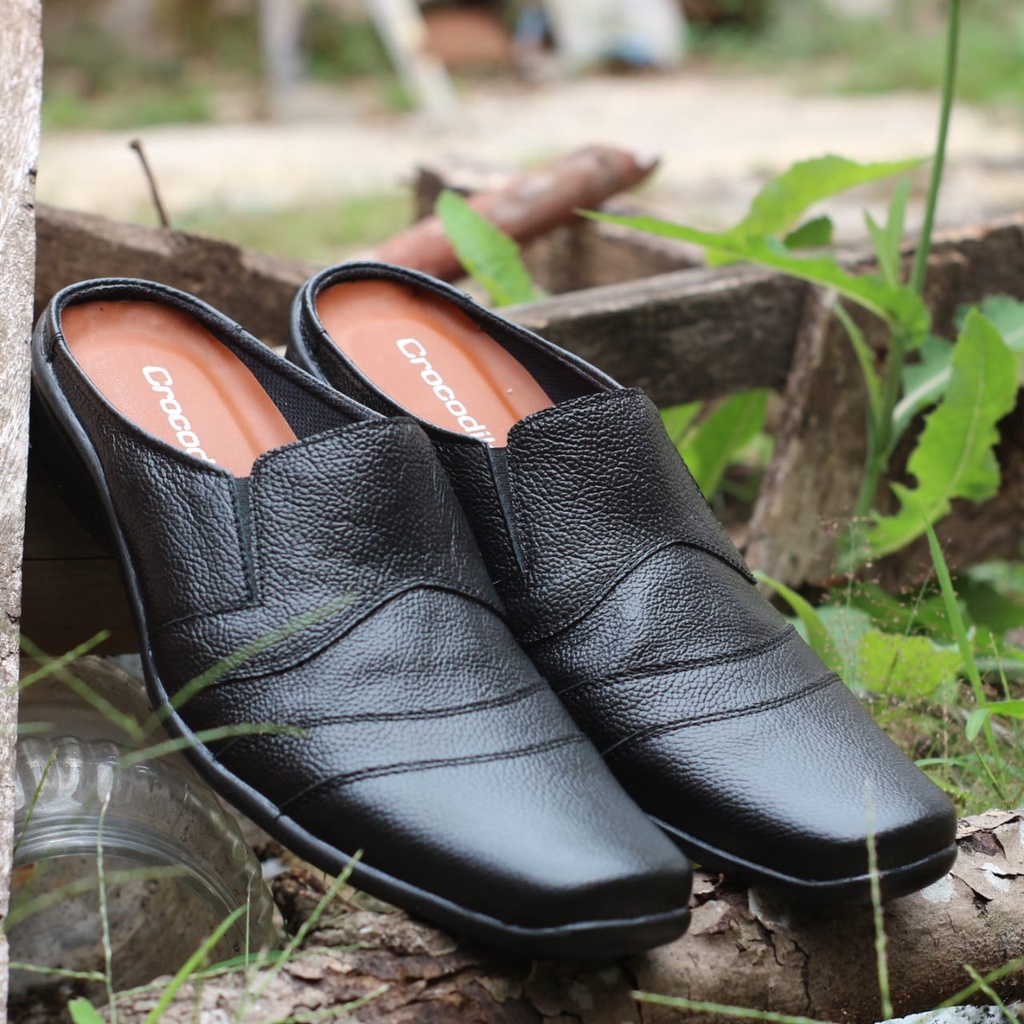 ۞☁▫Sepatu Sandal Pria Original / Sepatu Sandal Slop Pria / Sepatu Sandal Pria Kulit Asli / Sepatu Sa