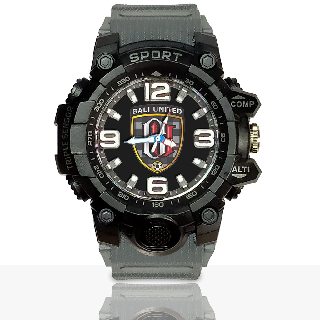 Jam Tangan Custom BALI UNITED Ruber- Water Resistant