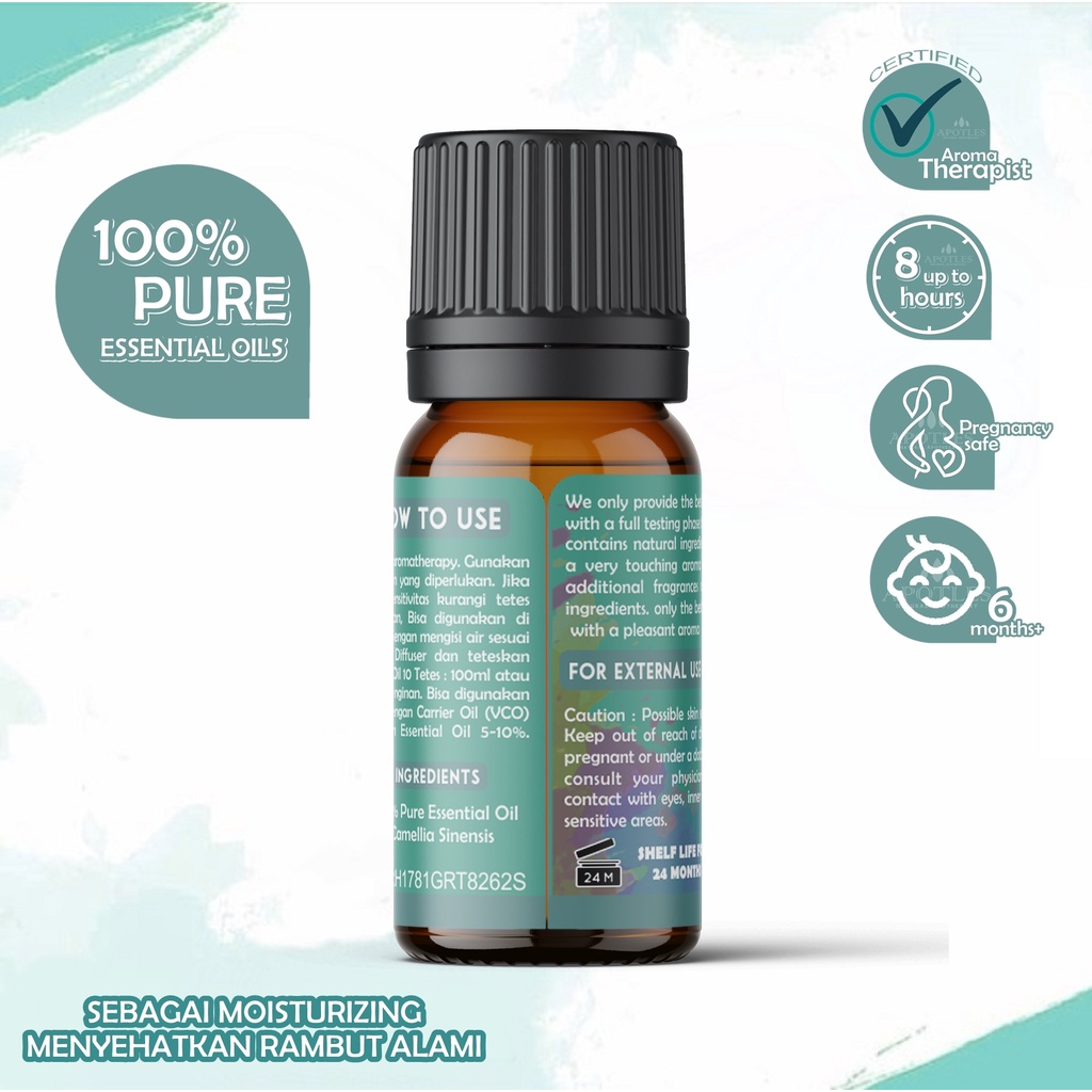 Green Tea Essential Oil - Minyak Aromaterapi Teh Hijau Murni Green Tea Pure Essential Oil 10ml