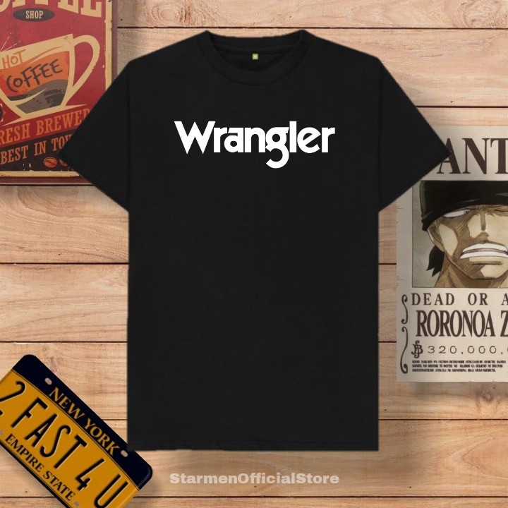 Kaos Distro Unisex WRANGLE Katun Combed 30s / sablon polyflex /polyflex premium / Pakaian Pria Wanita Atasan Cowok Cewek /kaos kekinian / kaos viral / tshirt tumbrl tee basic /SIZE M , L , XL , XXL / kaus oblong oversize kaos murah best seller ready