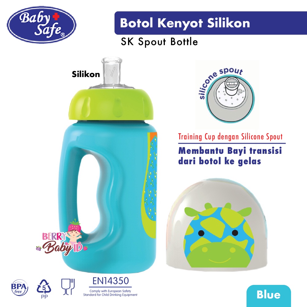 Baby Safe Bottle Silicone Spout Training Cup Botol Bayi Anak SK005 BBS048 Berry Mart