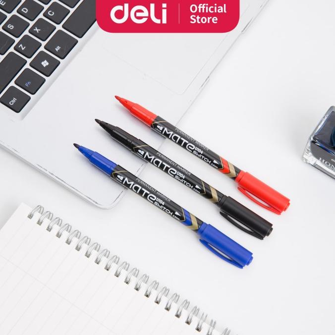 

[COD] Deli EU10420 (BOX) Permanent Marker/Spidol Permanen-2-Hitam 12 Pcs PROMO Kode 1149