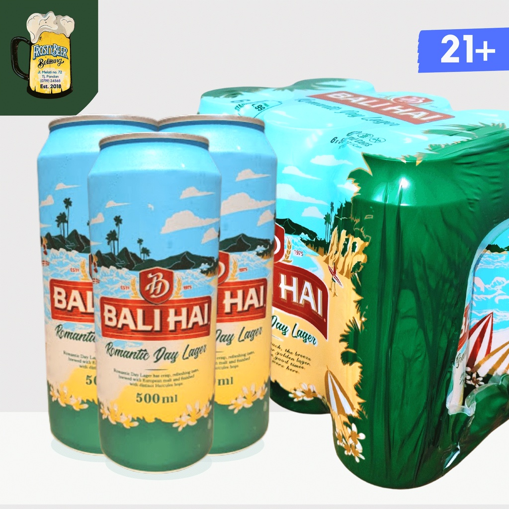 Jual Bali Hai Lager Beer 500 Ml Can Romantic Day Isi 6 Shopee Indonesia 8146