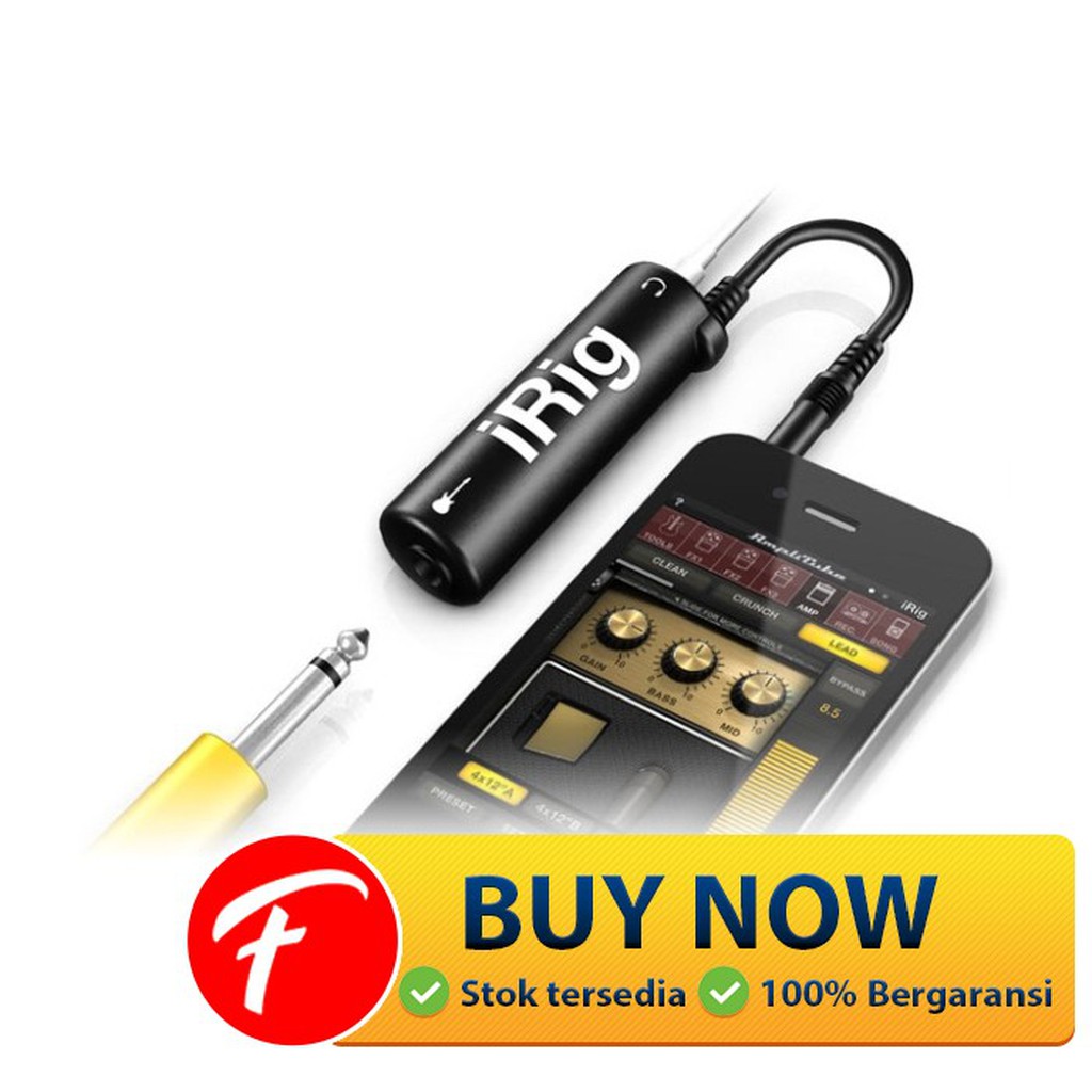 

iRig AmpliTube Guitar Interface Adapter for iPhone /iPod Touch/iPad -