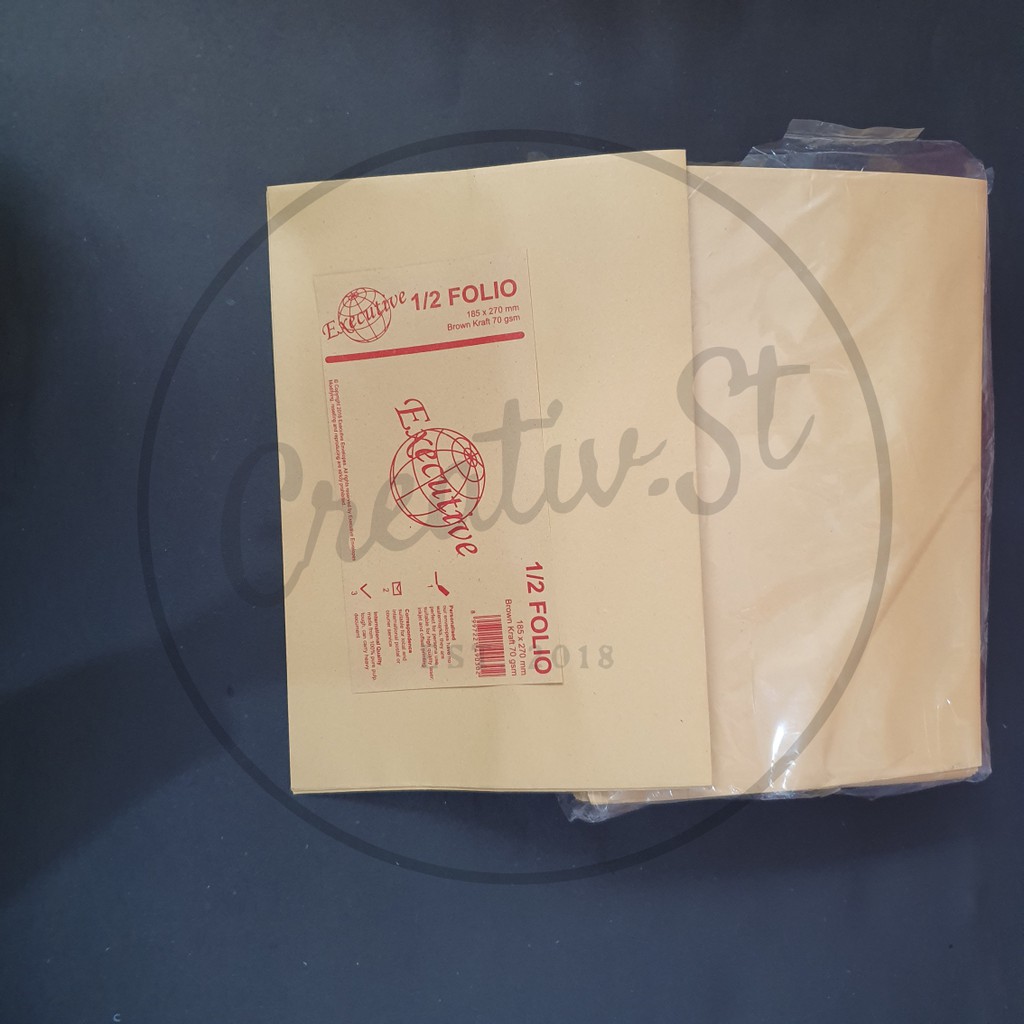 

Dck Executive Amplop Coklat Polos Ukuran 1/2 Folio (C) Tanpa Lem