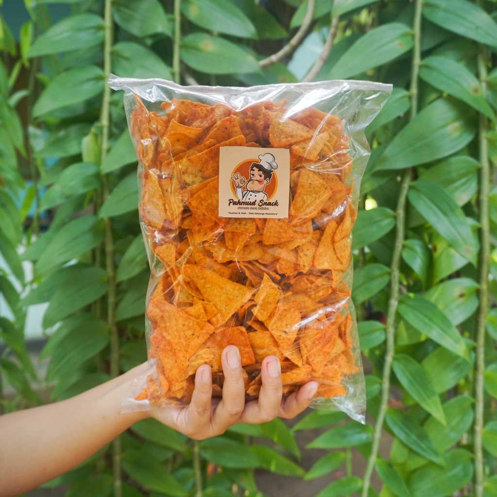 

Camilan Keripik Tortila Jagung Balado Pedas Gurih 320gram