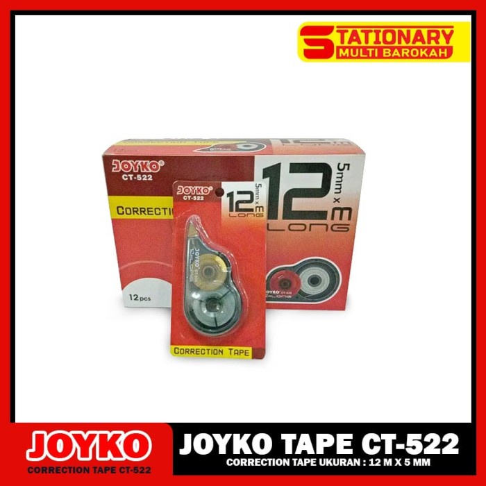 

Trendi Correction Tape Pita Koreksi Joyko Ct-522 Murah