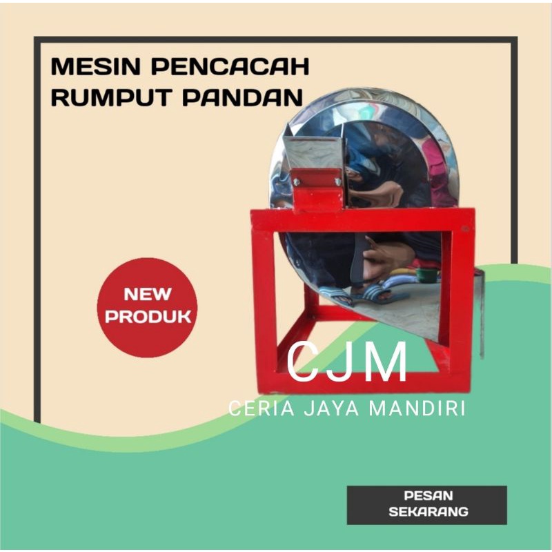 Mesin Chopper Pecacah Rumput Pandan Daun daunan / Mesin Perajang