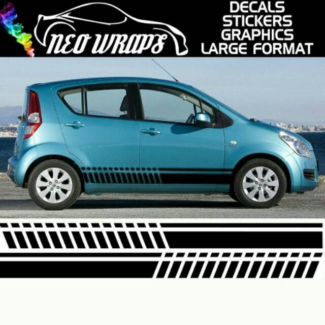 sticker splash sticker stripe list mobil suzuki splash cutting sticker