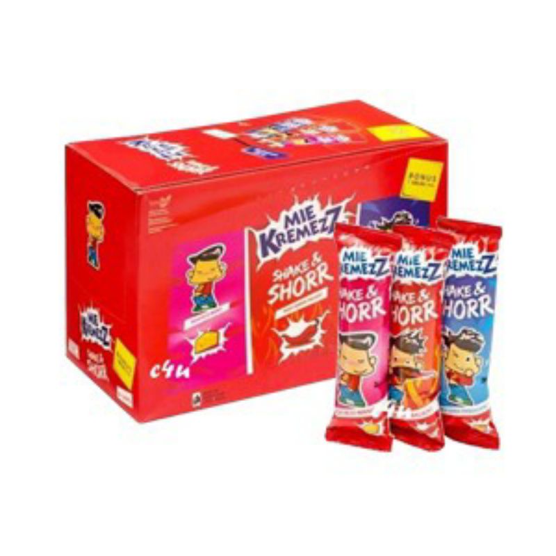 

MIE KREMEZZ SHAKE & SHORR 12 GRAM// 1 BOX ISI 24 PCS