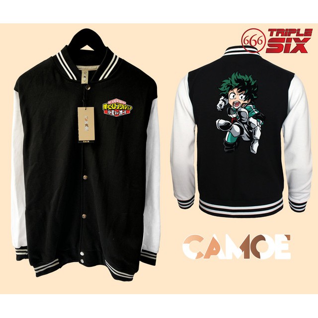 Jaket Varsity Baseball Anime Izuku Midoriya My hero academia