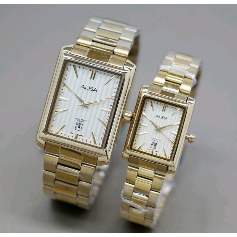 Jam Tangan Stainliss Steel Sepasang Couple Jam Tangan Terlaris Pria dan Wanita