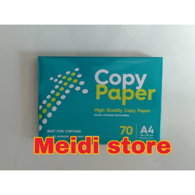 

KERTAS A4 70 COPY PAPER / PAPER A4 / KERTAS A4 / HVS A4 / A4 70/ HVS PUTIH/ KERTAS PHOTOCOPY