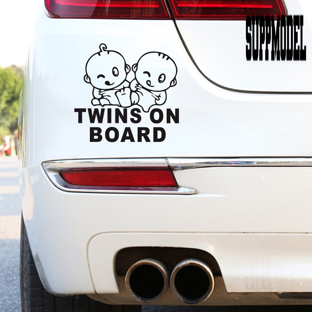 Stiker Motif BABY ON BOARD Warna Cerah Untuk Dekorasi Mobil