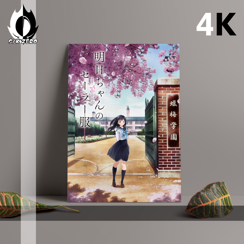 Poster size A3 Anime Paling Lengkap - Akebi-chan no Sailor-fuku (4K)