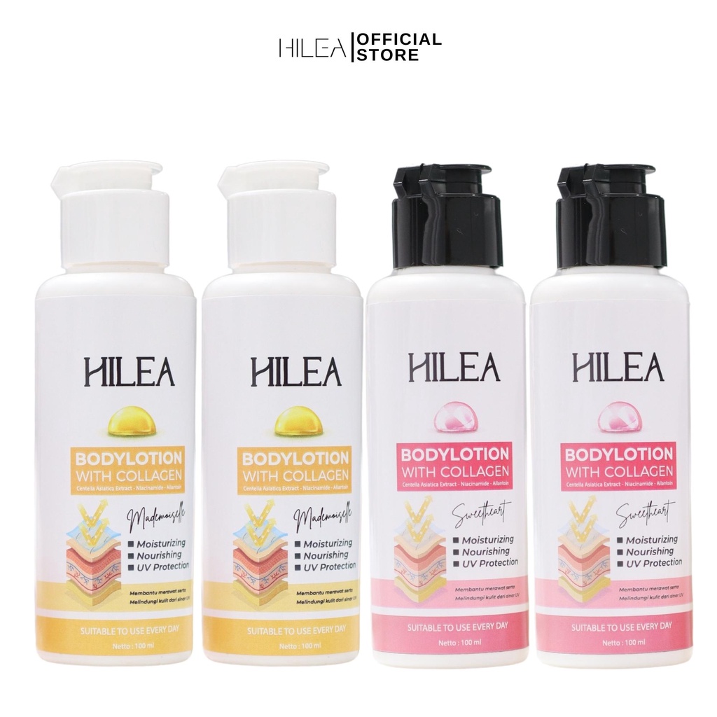 Hilea Collagen Bodylotion 100ml x 4pcs