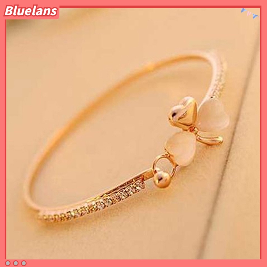 Bluelans Women Bracelet Stylish Love Heart Shapes Alloy Women Chain Bracelet