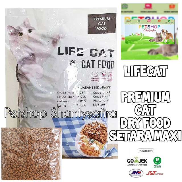 BEST SELLER : LIFECAT LIFE CAT DRY makanan kucing kering setara maxi PREMIUM CAT FOOD