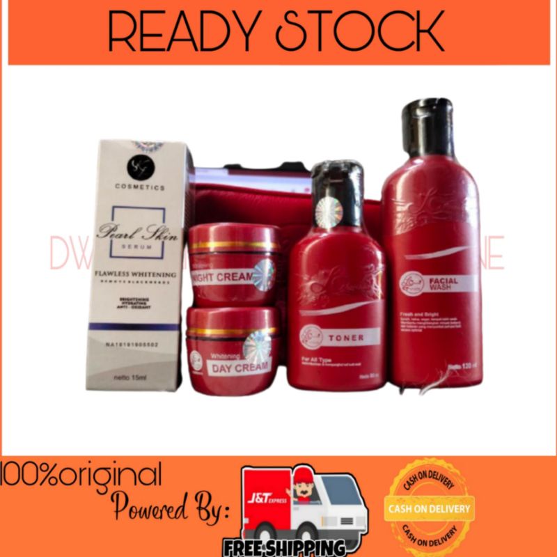 promo paket cream lc beauty plus serum pearl skin,pemutih,wajah