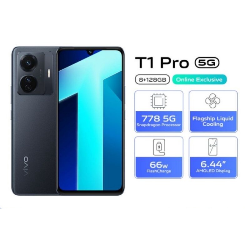 Vivo T1 Pro 5G 8Gb 128Gb 8 GB 128 GB Garansi Resmi Vivo Indonesia