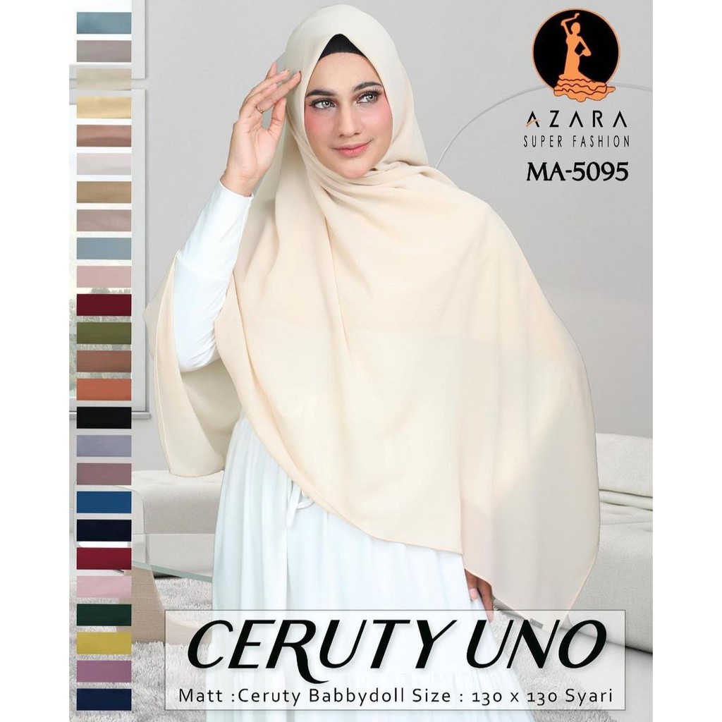 SQUARE CERUTY UNO BY AZARA / SEGIEMPAT CERUTY SYARI POLOS TERMURAHHH