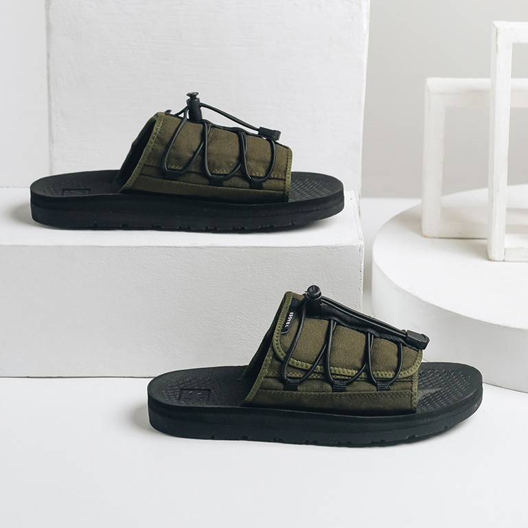 Oliver Army | Sendal Gunung Hitam Original Sandal Santai Kasual Pria Laki Footwear | FORIND x Tragen