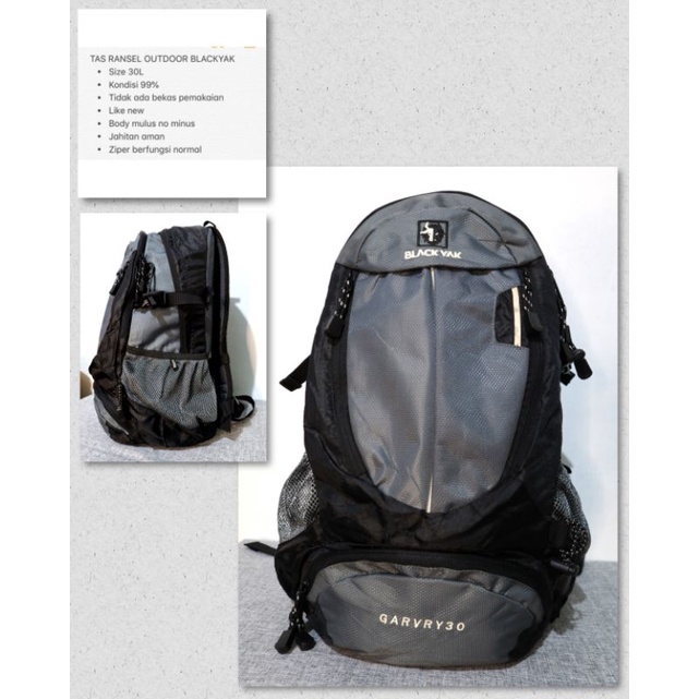 Ransel Blackyak (backpack/daypack)