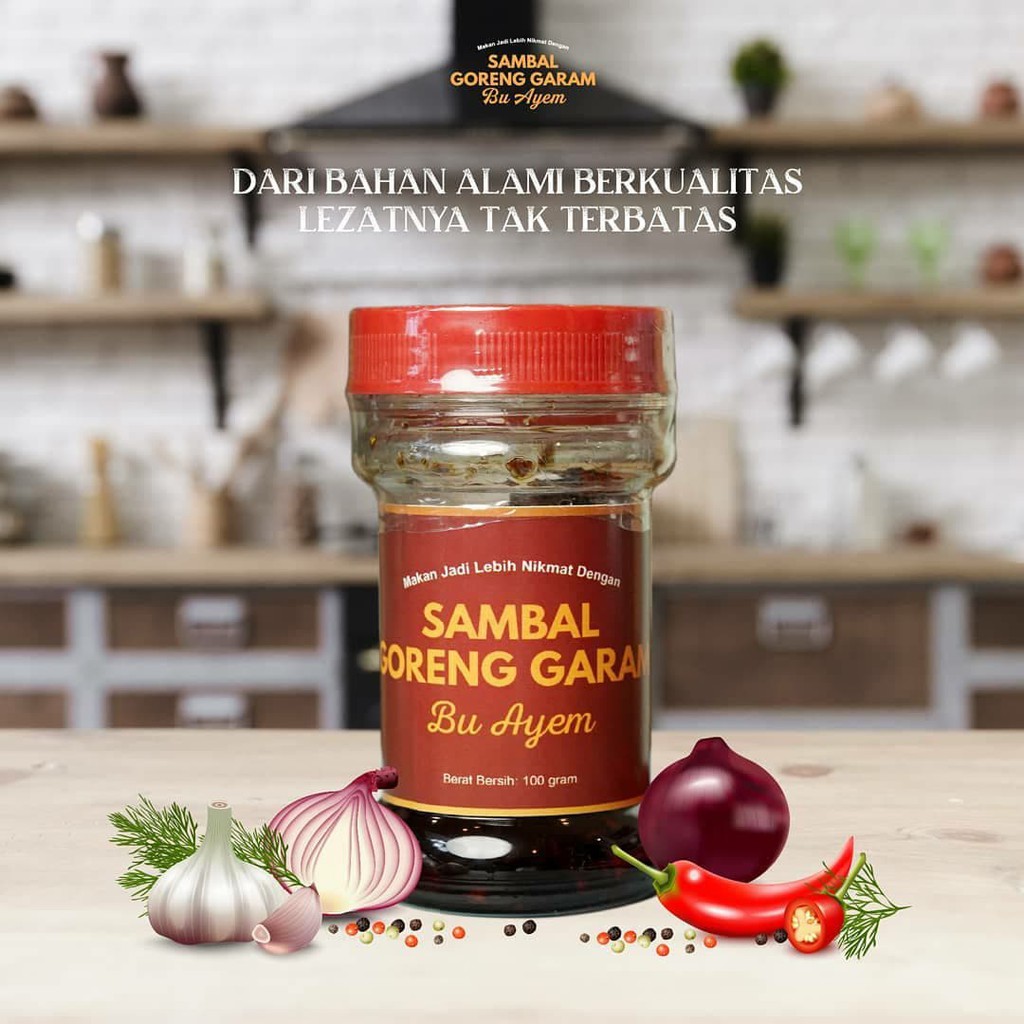 

Sambal Goreng Garam Bu Ayem Khas Betawi Pedas Asin