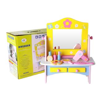 wooden play makeup set