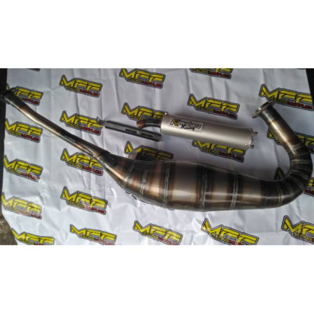 KNALPOT KAWAHARA NINJA 2 TAK RR R SS PLAT KARAT