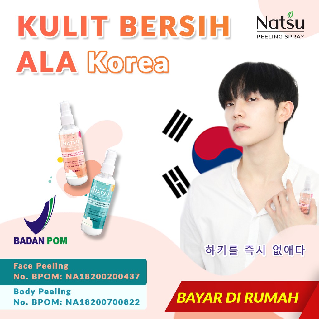 Penghilang Daki Natsu Peeling Memutihkan Kulit Melembutkan Badan Mengangkat Sel Kulit Mati Di Badan