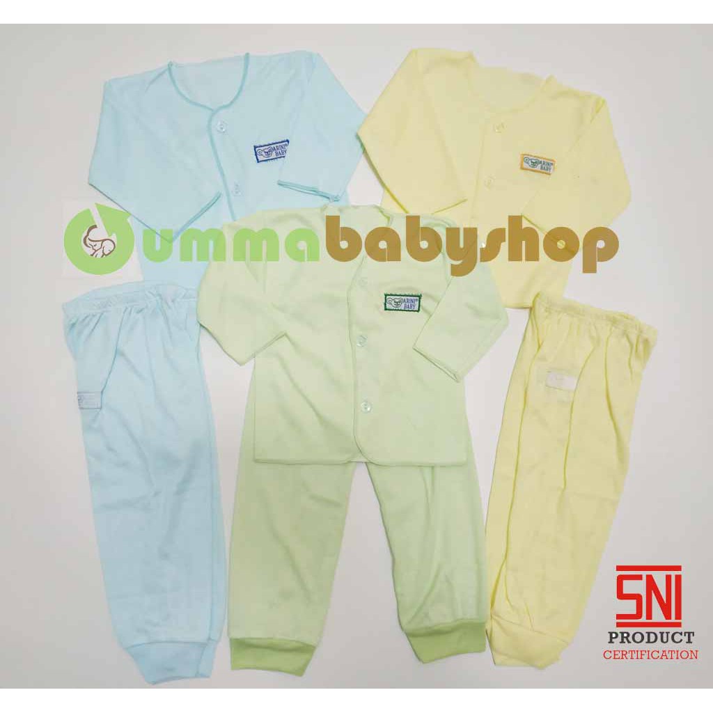 21pcs Paket SNI Newborn Perlengkapan Bayi Lahir Baju Polos Jumper Setelan Celana Kado Lengkap Murah