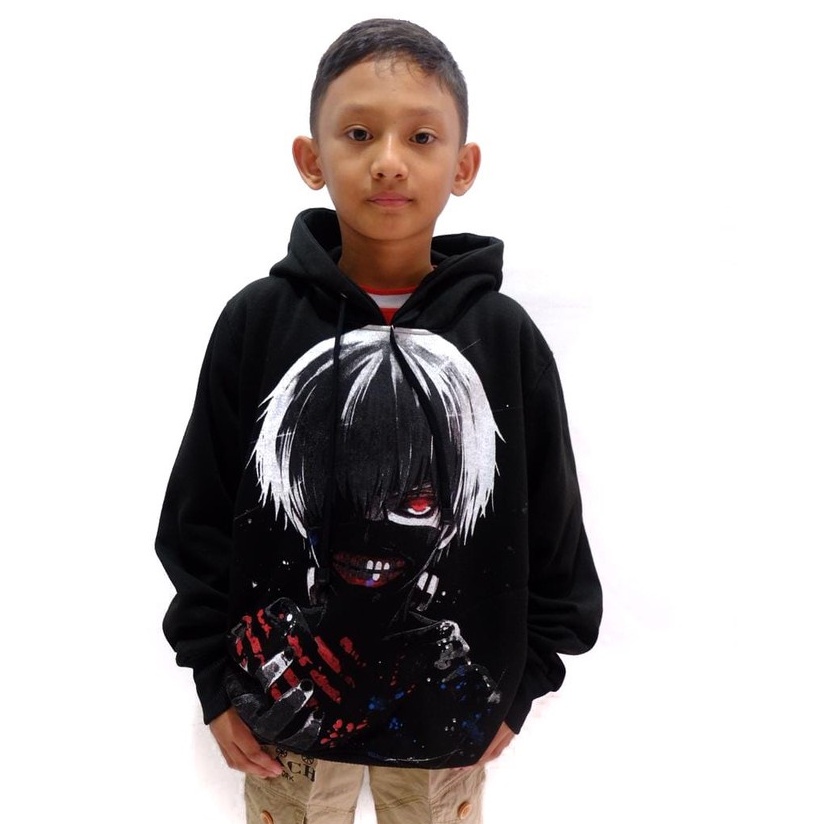 Jaket ANIME Anak Hoodie Kaneki Tokyo Ghoul