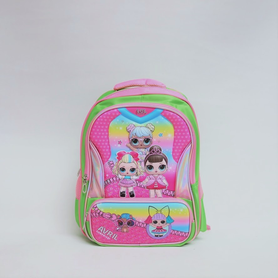Tas Ransel Sekolah Anak 2603 Unicorn Lol Spiderman Kids Backpack - Skoola
