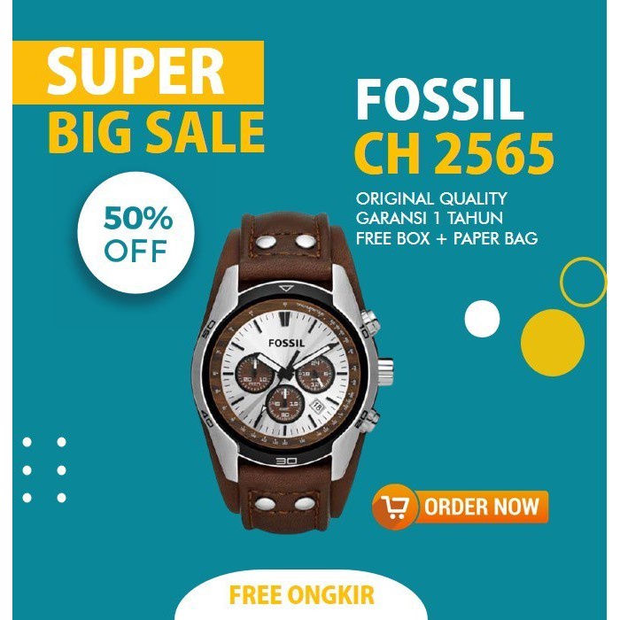 Jam Tangan Fossil CH2565 Pria Original