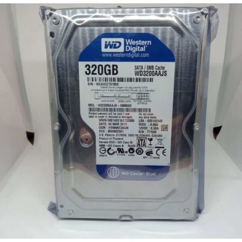 Promo Hardisk 320GB WD -Sata For Pc dan Cctv Sentinel 100%