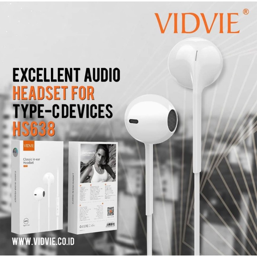 in ear monitor iem vidvie wired Type-c classic model Hs638 - Earphone usb type c port