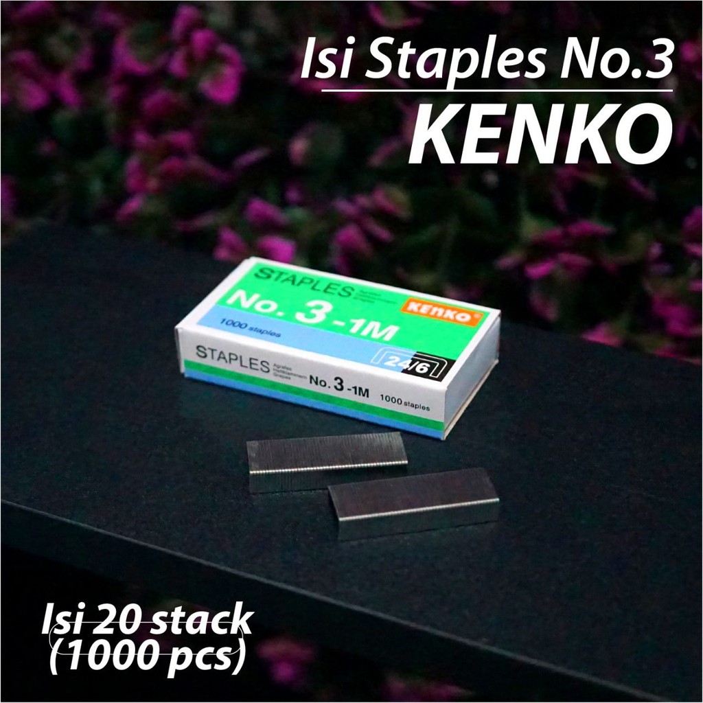 

Isi Staples Kenko No. 3 - Refill Isi Stapler Besar - Jepretan Hekter