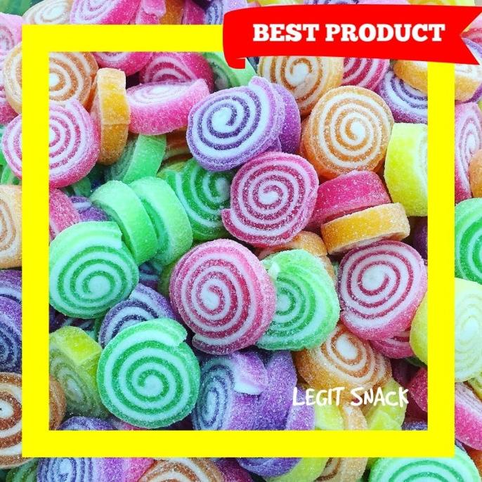 

Permen Jelly Thailand / Permen Jeli Buah / Jely Roll Lingkaran 500 Gr
