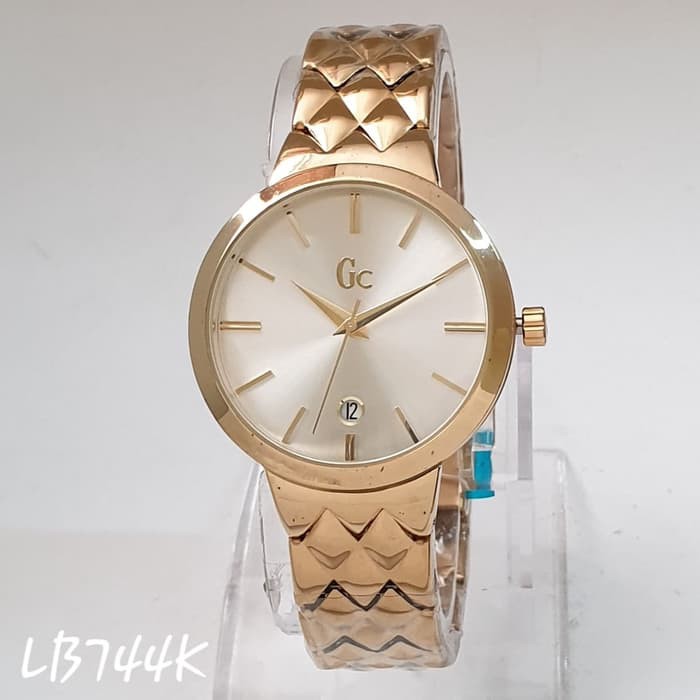 Jam Tangan Wanita/Cewek Simple Elegan Guess Gc Date Sisik Fashion Grosir Watch Grade Super Mewah